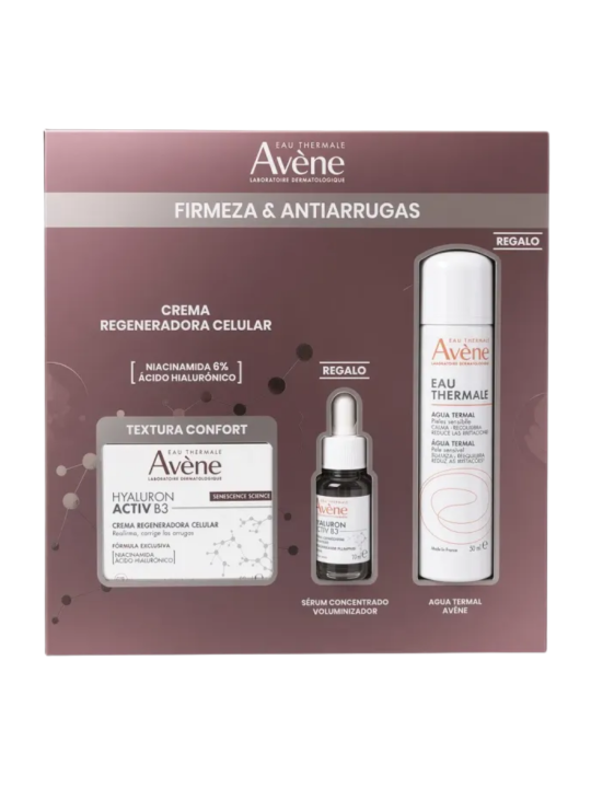 Avène Pack Hyaluron Activ B3 Crema Regeneradora Celular 50 ml + Sérum 10 ml + Agua Termal