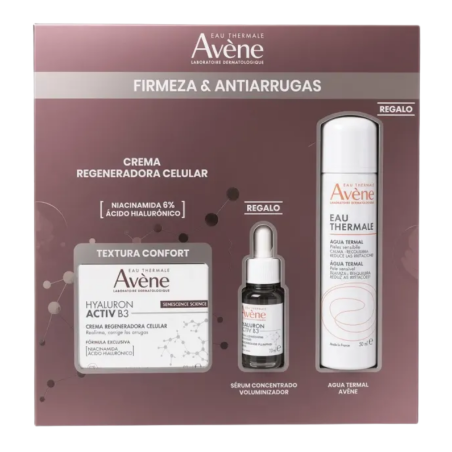 Avène Pack Hyaluron Activ B3 Crema Regeneradora Celular 50 ml + Sérum 10 ml + Agua Termal