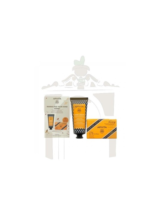 Apivita pack crema de manos y pastilla de jabón