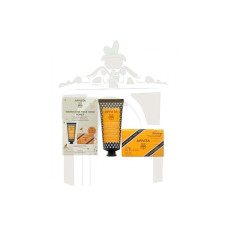 Apivita pack crema de manos y pastilla de jabón