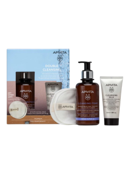 Apivita espuma limpiadora 200 ml + leche limpiadora 50 ml