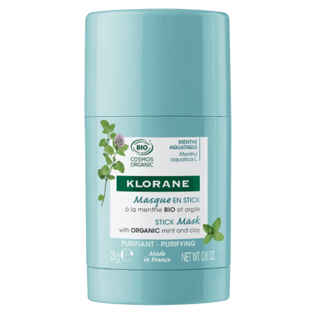 Klorane mascarilla en stick a la menta bio y arcilla