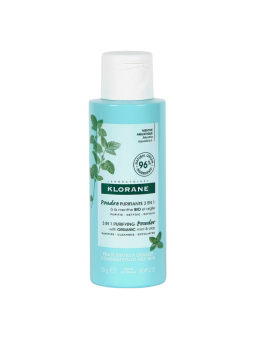 Klorane polvo purificante 3 en 1 a la menta bio y arcilla