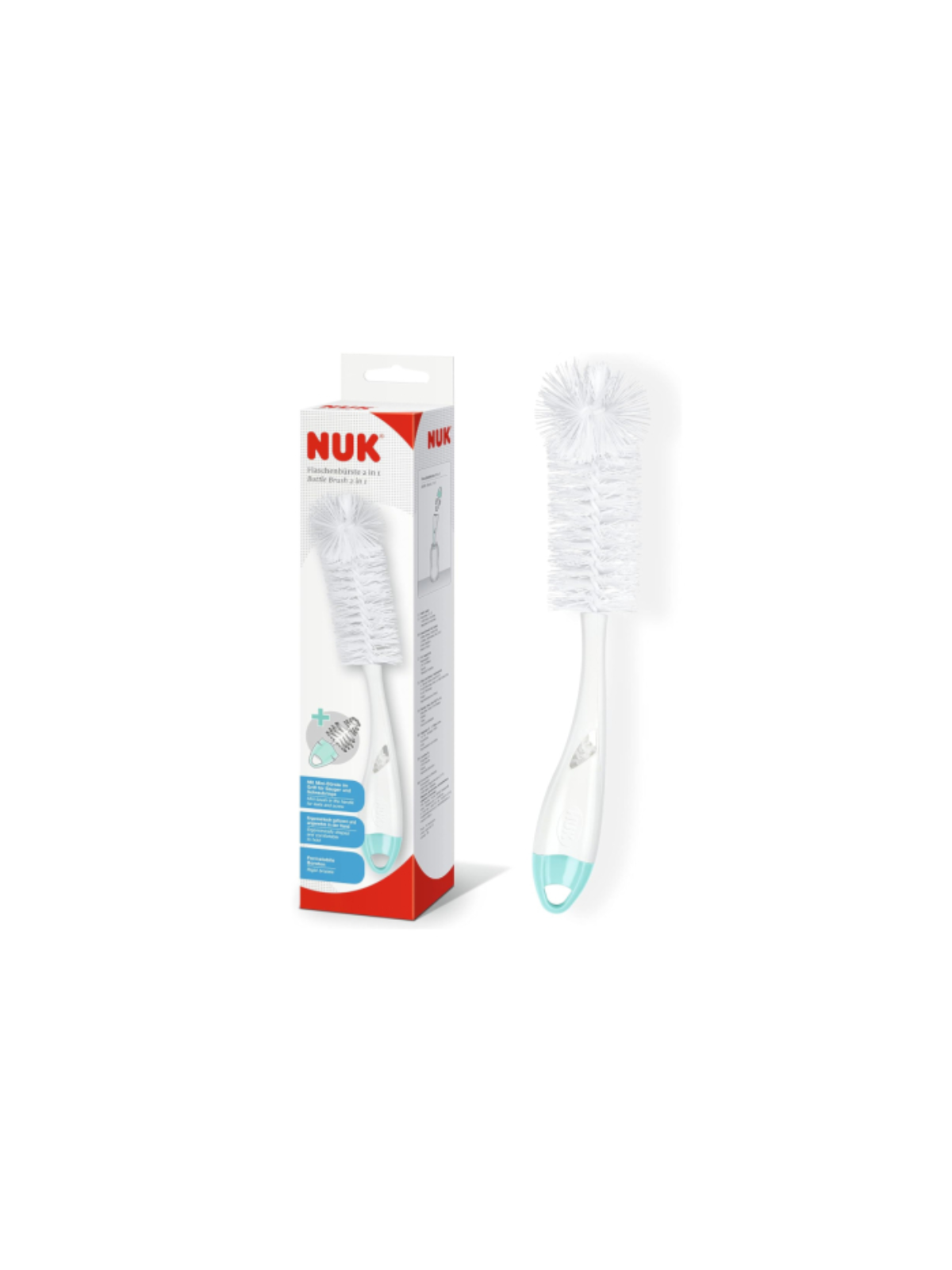 Nuk set limpia biberones 2 en 1