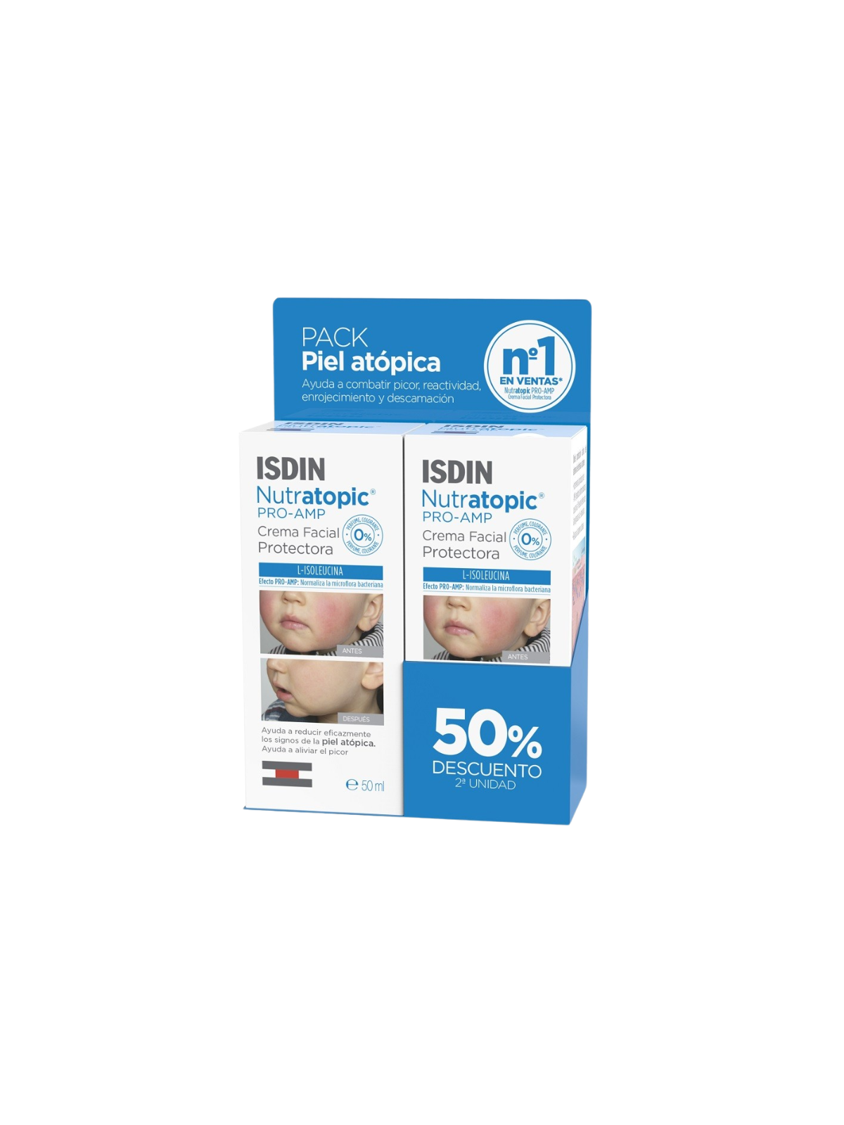 ISDIN nutratopic crema facial duplo 50ml