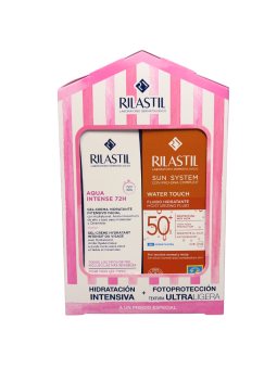 Rilastil pack verano sun system water touch spf50 + aqua intense 72h
