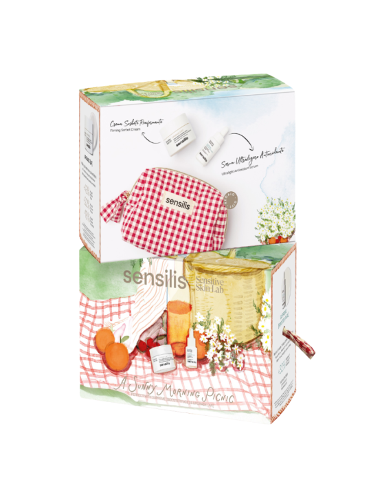Sensilis Pack a sunny morning picnic crema Upgrade AR + serum supreme booster fece