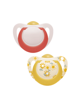 Nuk star chupete latex dia surtido 6-18m 2 u