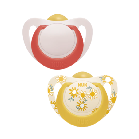 Nuk star chupete latex dia surtido 6-18m 2 u