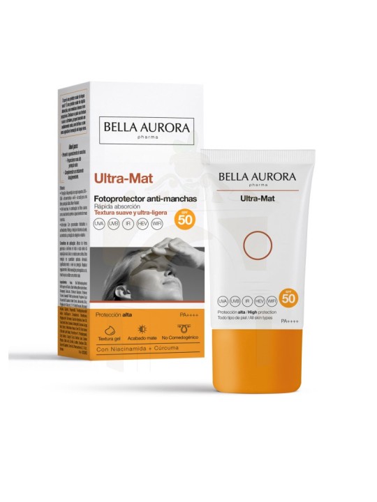Bella aurora ultra-mat fotoprotector anti-manchas spf 50 1 envase 50 ml