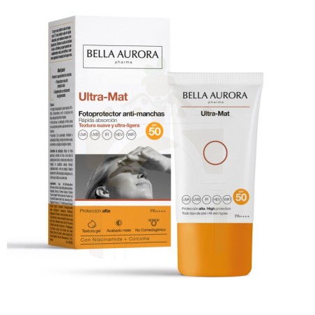 Bella aurora ultra-mat fotoprotector anti-manchas spf 50 1 envase 50 ml