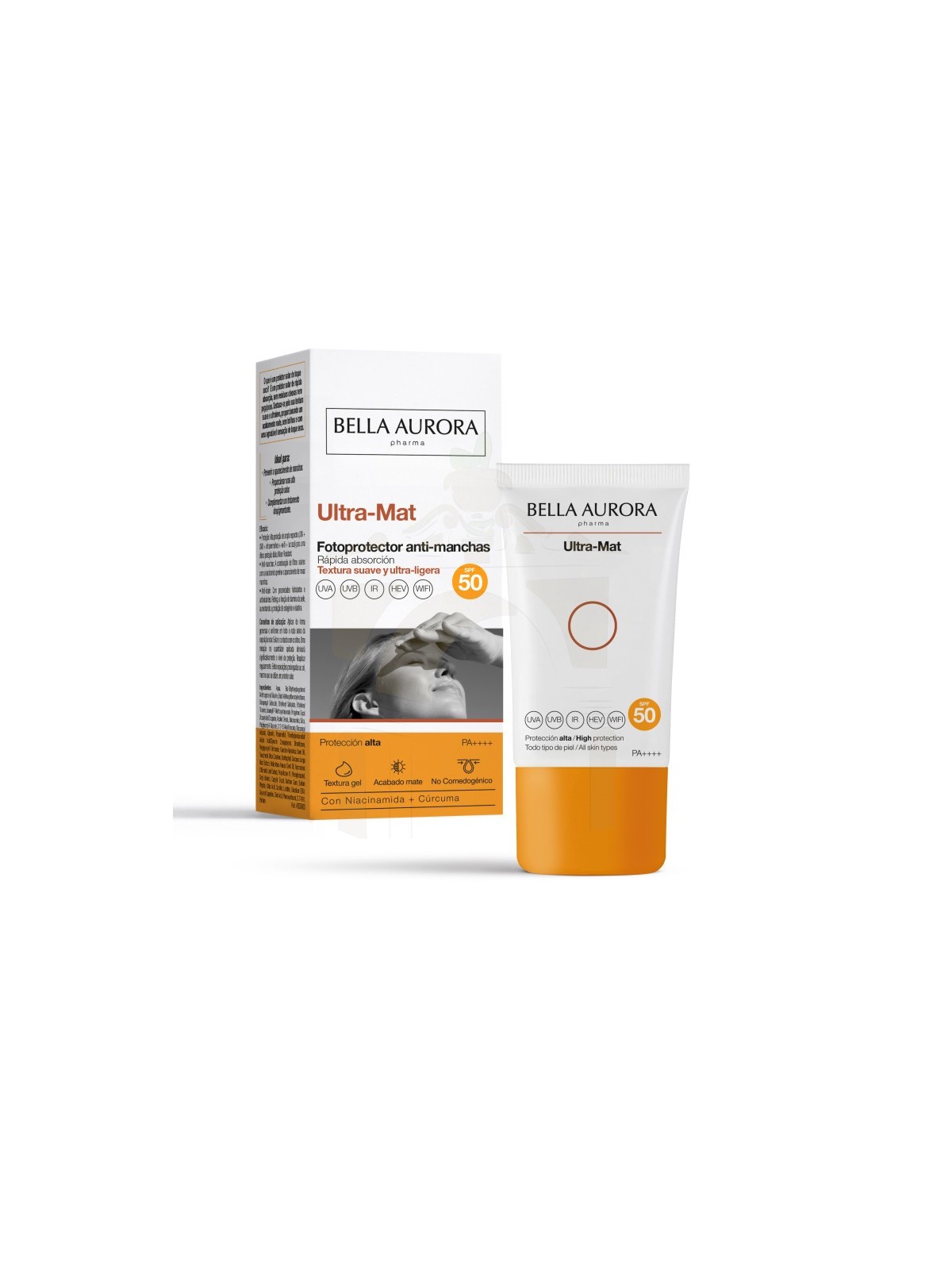 Bella aurora ultra-mat fotoprotector anti-manchas spf 50 1 envase 50 ml