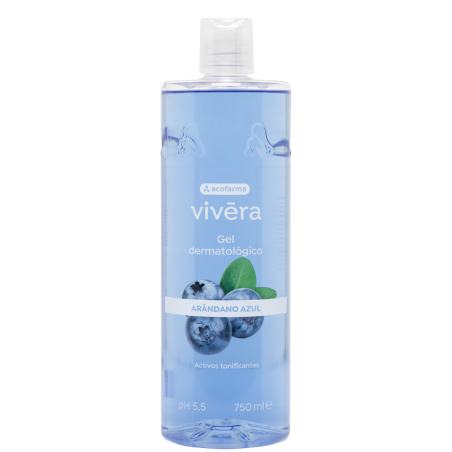 Acofarma Vivera Gel Dermatológico Arándano Azul 750 ml