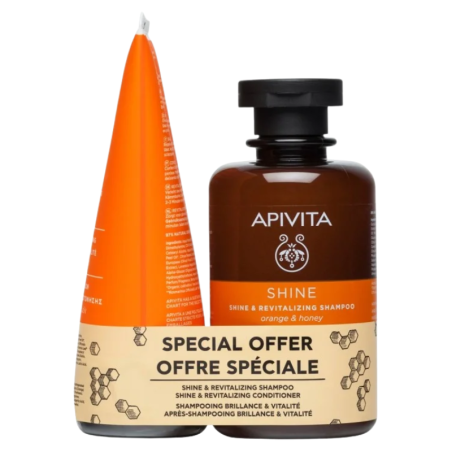 Apivita champu revitalizante naranja & miel + acondicionador