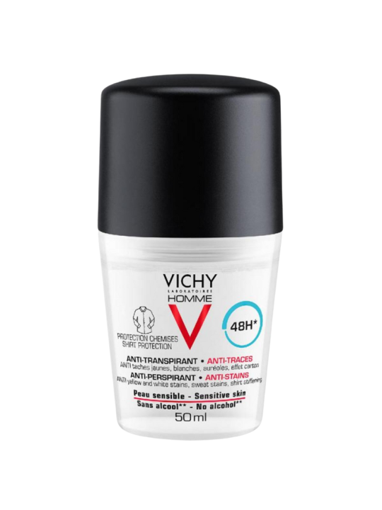Vichy Homme Antitranspirante Antimanchas Hombre Roll On 50ML
