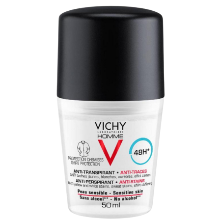 Vichy Homme Antitranspirante Antimanchas Hombre Roll On 50ML