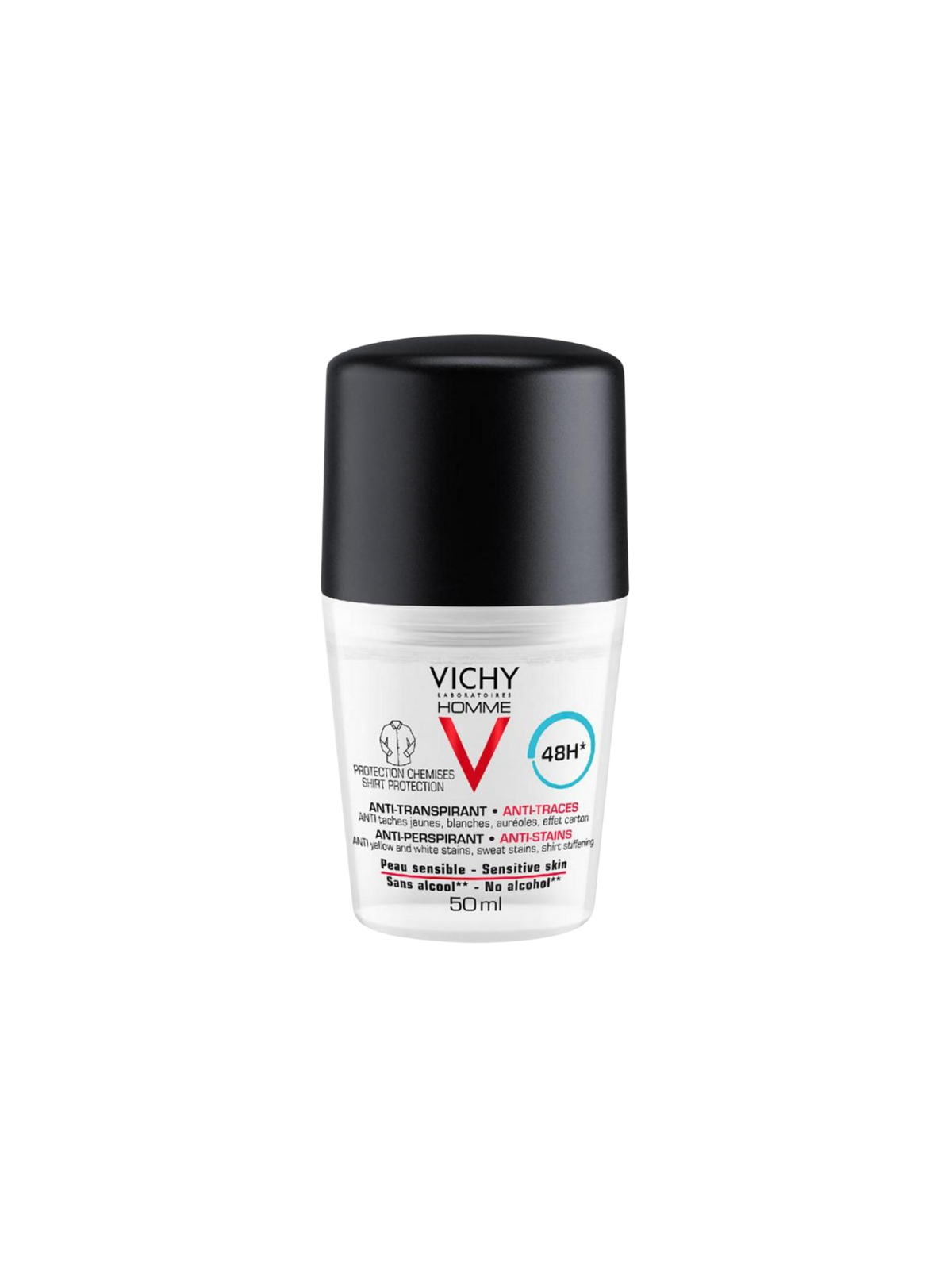 Vichy Homme Antitranspirante Antimanchas Hombre Roll On 50ML