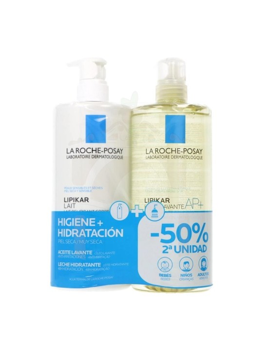 La Roche Posay Lipikar Leche 750 ml + Lipikar Aceite 750 ml