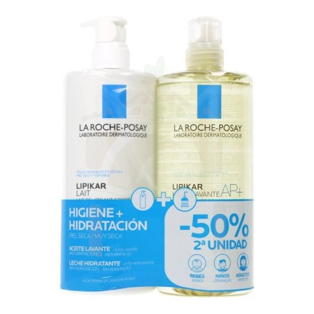 La Roche Posay Lipikar Leche 750 ml + Lipikar Aceite 750 ml