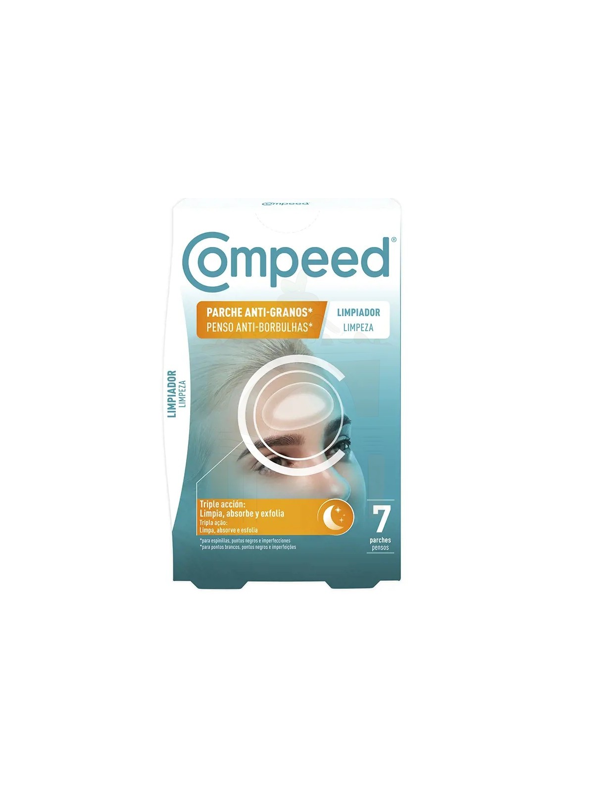 Compeed parche anti-granos limpiador triple acción 7 unidades