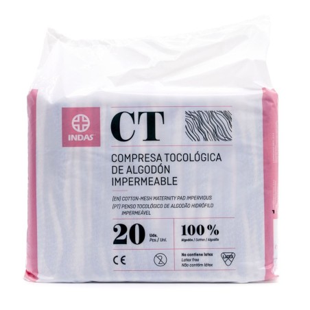 Indas compresas tocologicas 20 uds