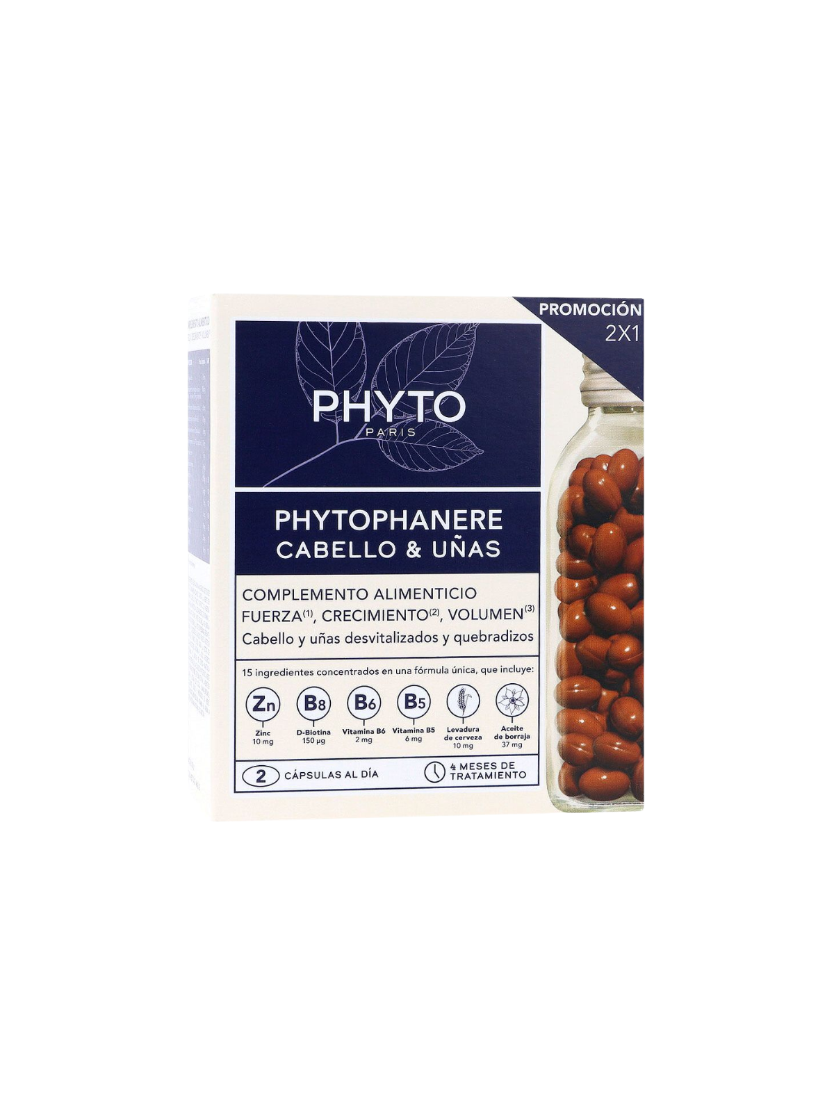 Phytophanere Duplo Cabello y Uñas 120 cápsulas