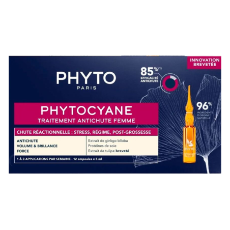 Phyto Phytocyane mujer Ampollas Cuidado Anticaída 12 Ampollas