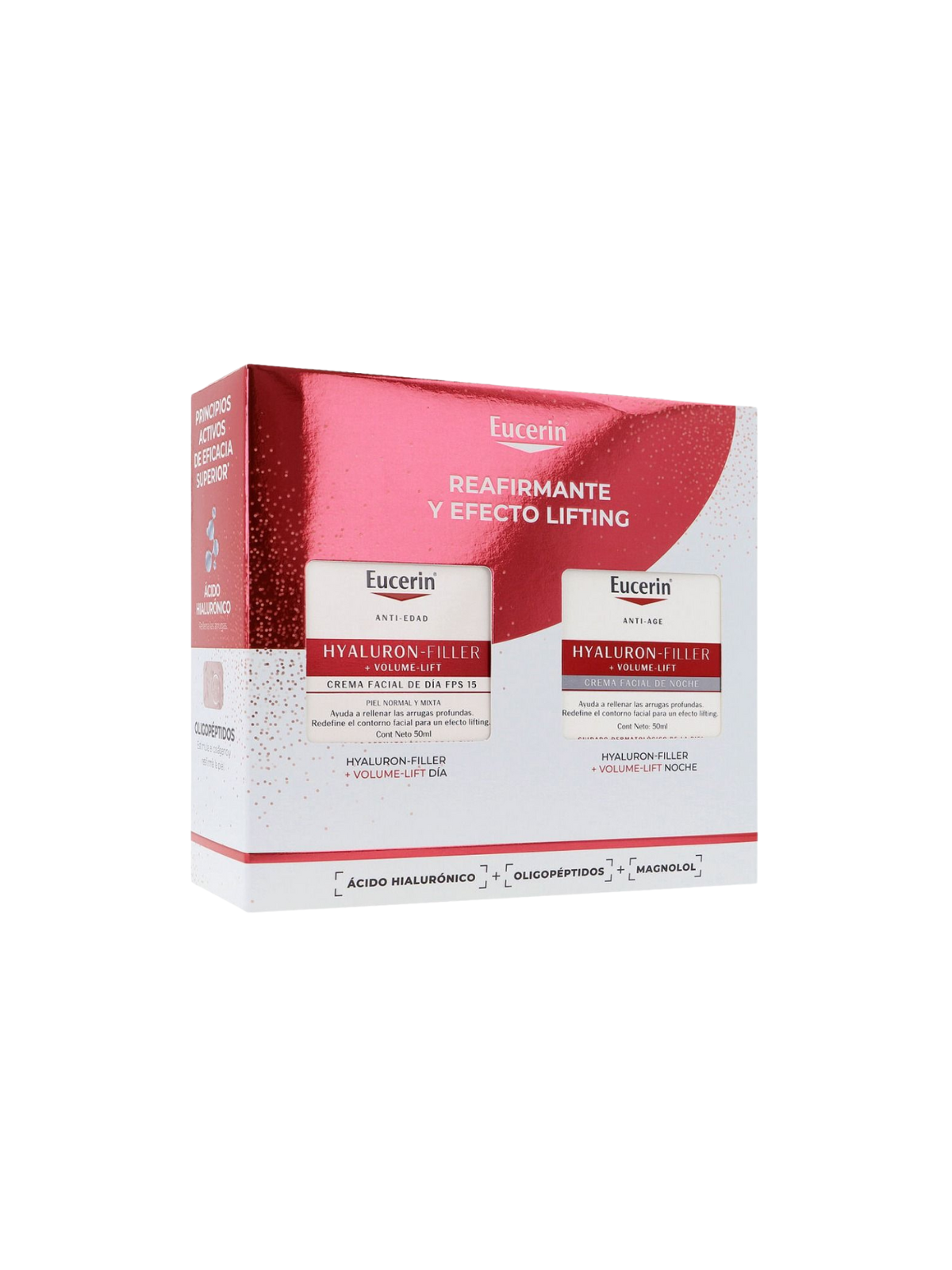 Eucerin Pack Hyaluron Filler Volume Lift SPF 15 Piel mixta y seca y Hyaluron Filler Volume Lift Noche