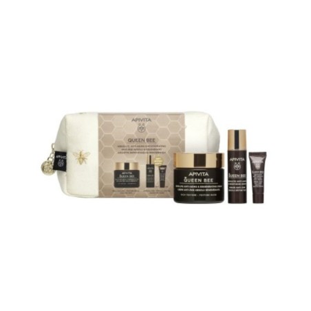 Apivita neceser queen bee crema rica 50ml + queen bee serum 10ml  + crema antiedad 2ml