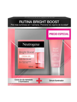 Neutrogena pack bright boost gel crema + sérum iluminador
