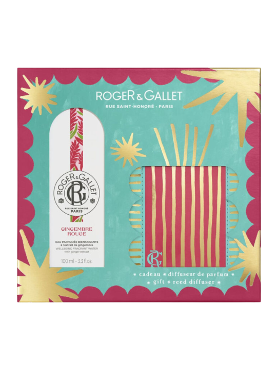 Roger & Gallet pack Agua Perfumada Jengibre Rojo 100ml + regalo difusor de perfume