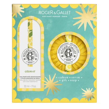 Roger & Gallet pack Agua Perfumada Cédrat 30 ml + jabón regalo