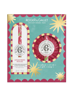 Roger & Gallet pack Agua Perfumada Jengibre Rojo 30 ml + jabón regalo