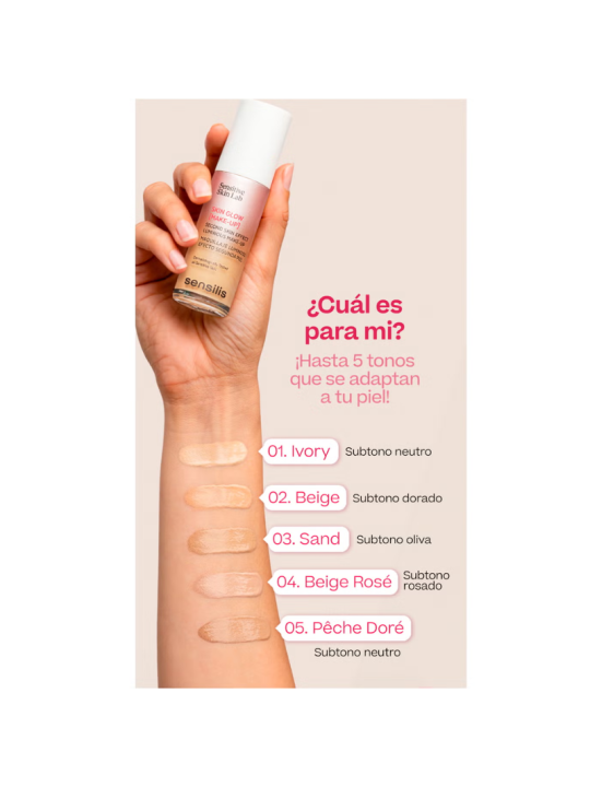 Sensilis Skin Glow Maquillaje Luminoso 04 Beige Rose 30 ml