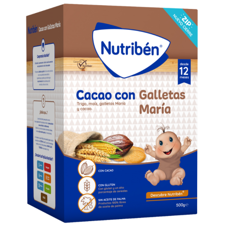 Nutribén Cacao con Galletas María 500 gr