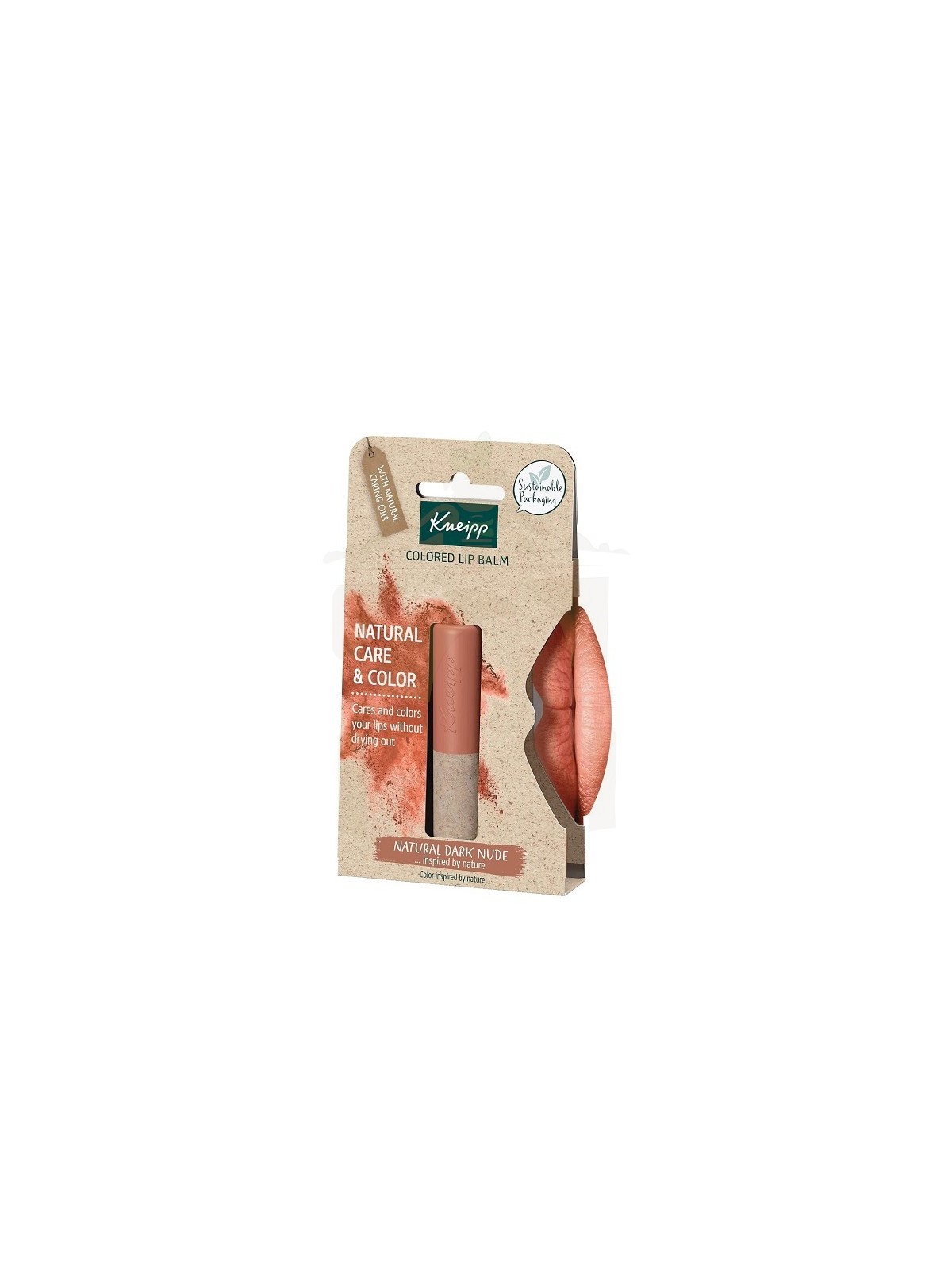 Kneipp Bálsamo Labial con Color Natural Dark Nude  3,1 gr