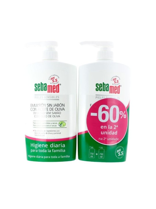 Sebamed duplo emulsión oliva litro 2ud. 60% dto.