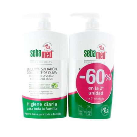 Sebamed duplo emulsión oliva litro 2ud. 60% dto.