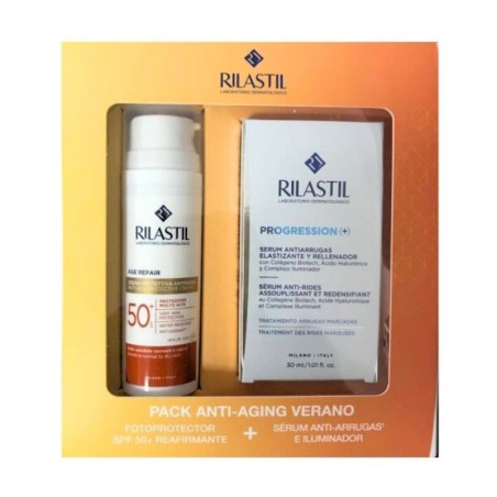 Rilastil pack age repair crema spf50+ + progression serum 30ml