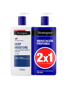 NEUTROGENA FORMULA NORUEGA HIDRATACION PROFUNDA LOCION CORPORAL RAPIDA ABSORCION PIEL SECA 2 ENVASES