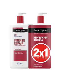 Neutrogena pack loción corporal cica reparación intensiva piel muy seca 2 x 750 ml