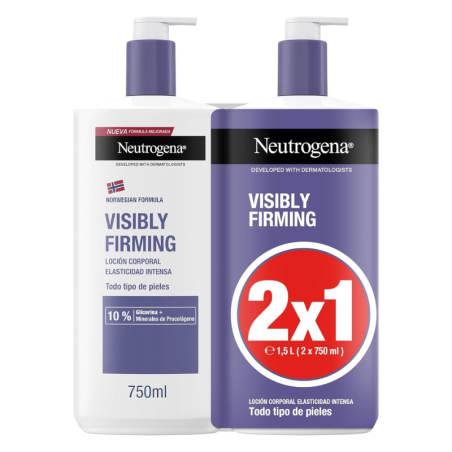 Neutrogena visibly firming loción corporal reafirmante 2 envases 750ml