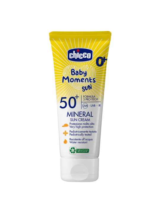 Chicco baby moments sun mineral cream SPF50