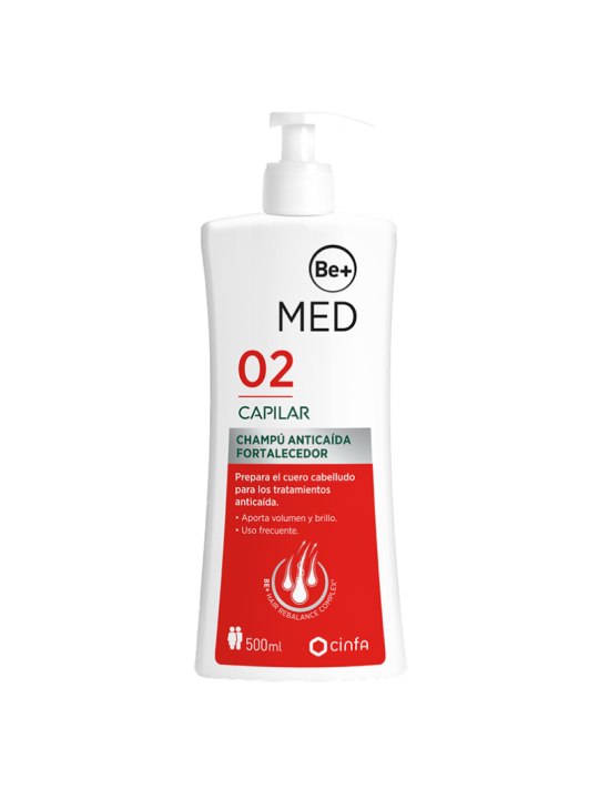 Be+ champú anticaida fortalecedor 500ml
