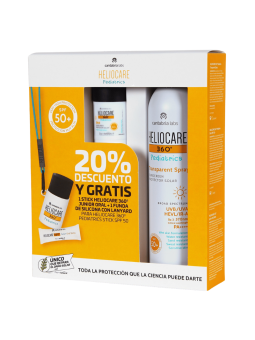 Heliocare 360 Pack Pediatrics Transparent Spray SPF 50+ y Pediatrics Stick SPF 50+
