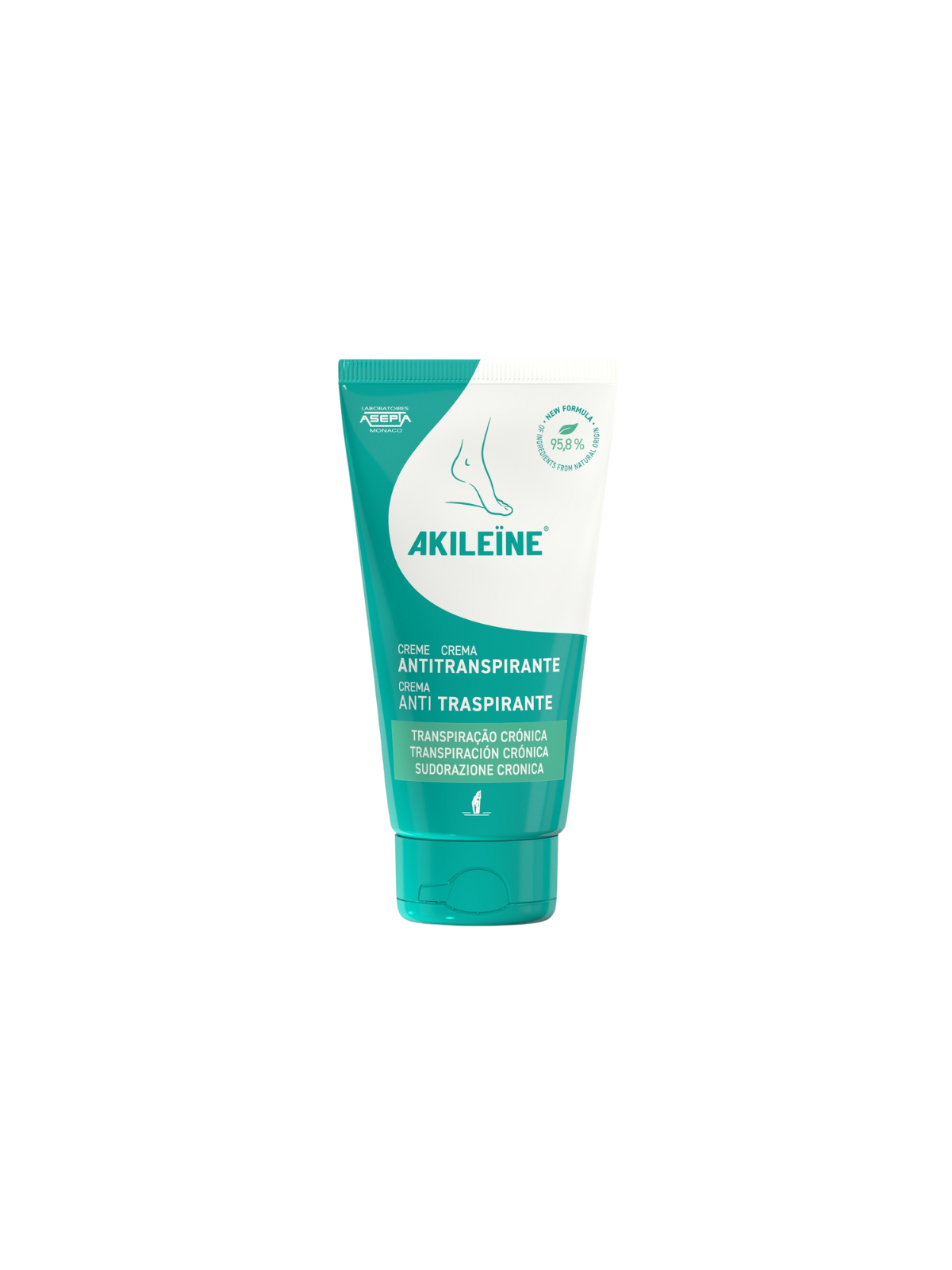 Akileine crema antitranspirante 75 ml
