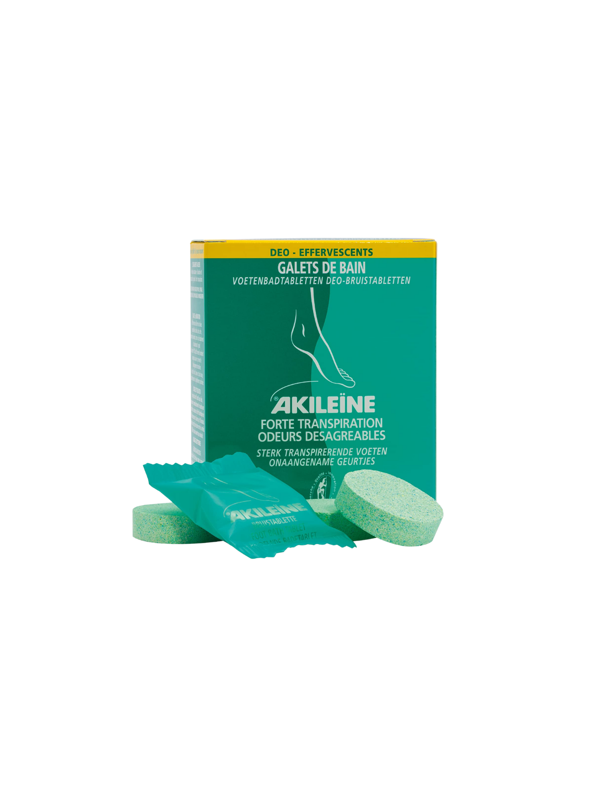 Akileine Pastillas de Baño Deo Efervescentes 7 unidades