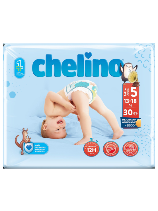 Chelino fashion & love pañal infantil t- 5 (13 - 18 kg) 30 pañales