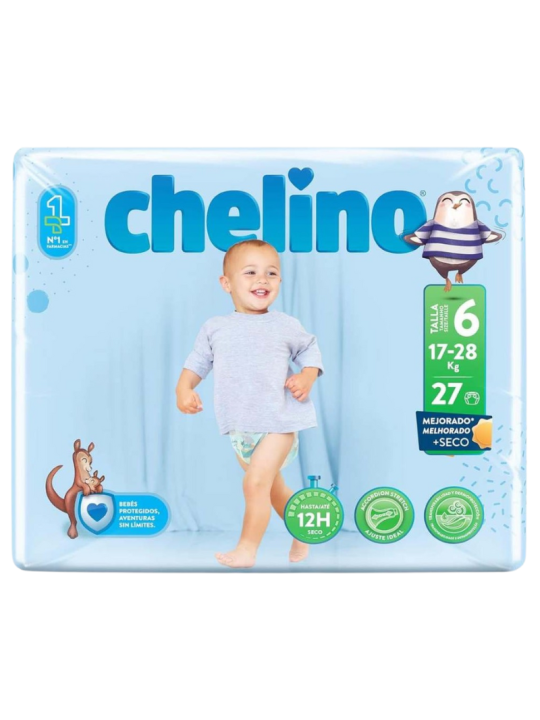 Chelino fashion & love pañal infantil t- 6 (17 - 28 kg) 27 pañales