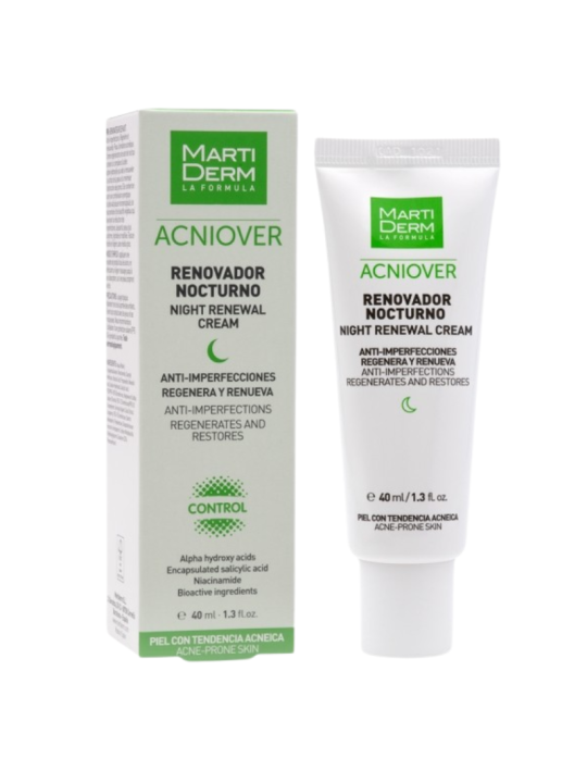 Martiderm acniover renovador nocturno 1 envase 40ml